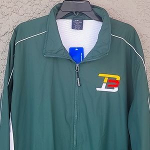 Charles River Sport The Pivot nylon jacket green and white size XXL